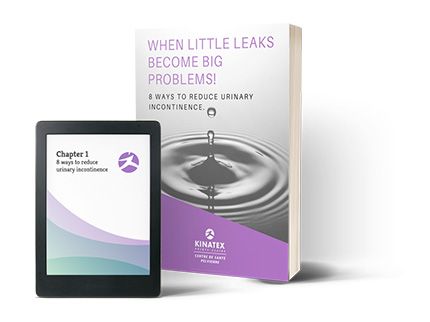 Download the free E-book on 8 ways to reduce urinary incontinence at Kinatex Sports Physio, Quebec & Ontario.