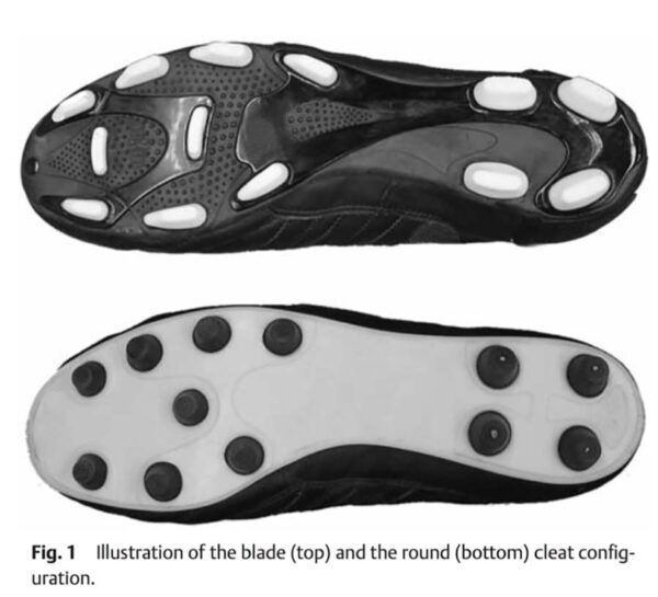 Les crampons de soccer sont les ennemis du ligament croisé antérieur et la forme des crampons chez Kinatex Sports Physio, Québec et Ontario.
