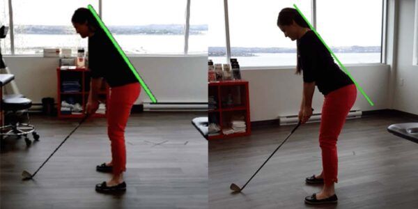 L’impact de la posture chez le golfeur et la posture en S chez Kinatex Sports Physio, Québec et Ontario.