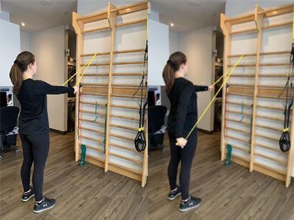 Prévenir les blessures en ski de fond avec la tirade de l'élastique chez Kinatex Sports Physio, Québec et Ontario.