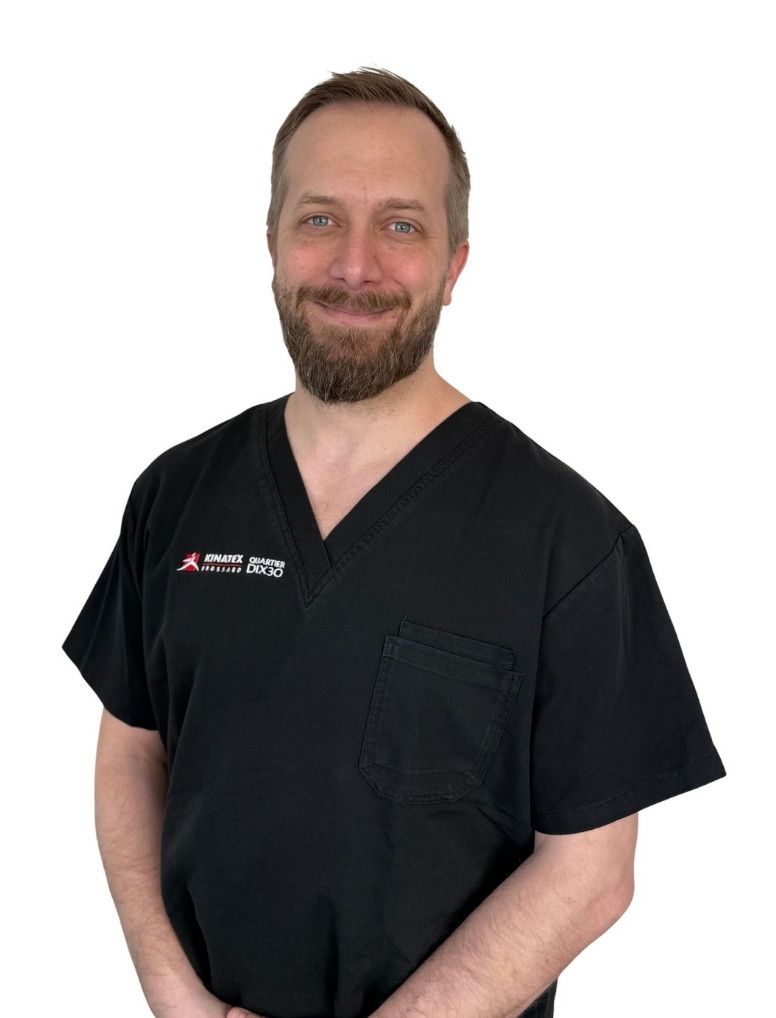 Venez rencontrer notre thérapeute Jean-Sebastien Roy chez Kinatex Sports Physio.